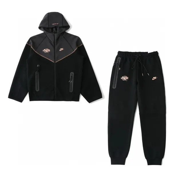 Nike Tech Fleece Hoodie and Joggers Corteiz Collaboration