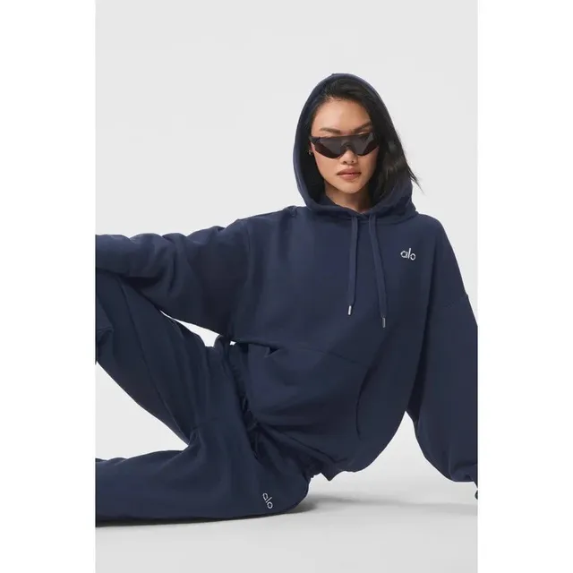 Alo Yoga Oversized Hoodie Logo Embroidered