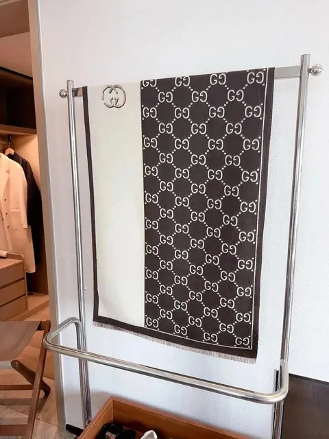 Gucci GG Logo Scarf Monogram Print