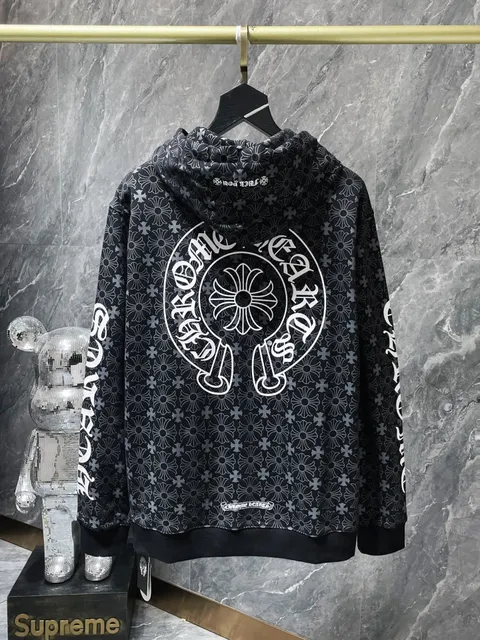 Chrome Hearts Hoodie Floral Print