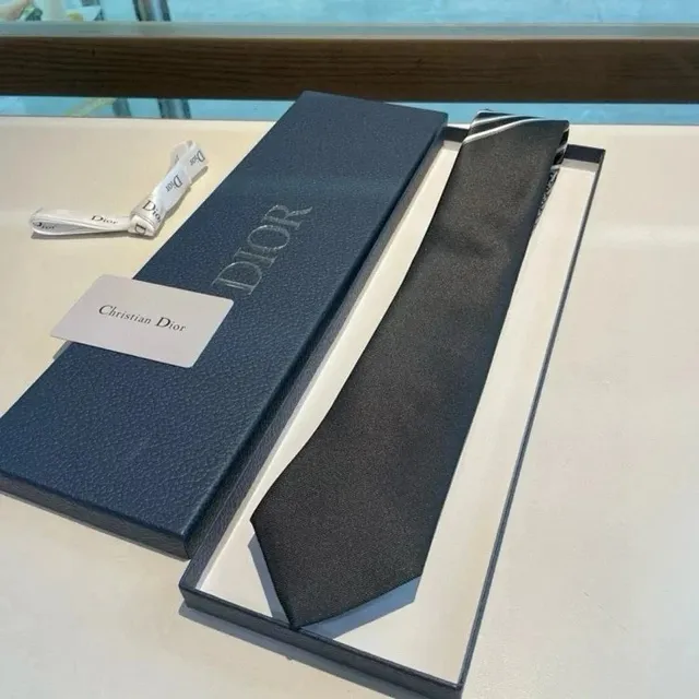 Dior Necktie Solid Silk