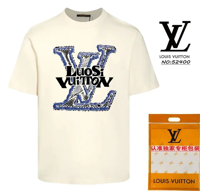Louis Vuitton Graphic T-Shirt LV Sketch Logo