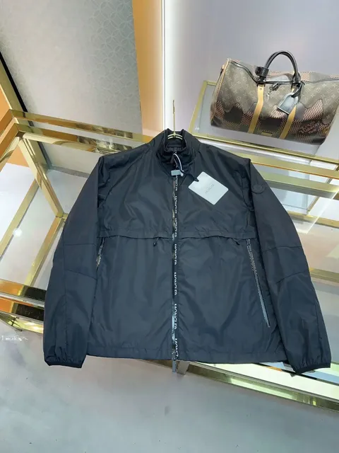 Moncler Windbreaker Jacket Logo Tape Zip