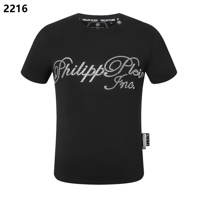 Philipp Plein Logo T-Shirt Crystal Embellished