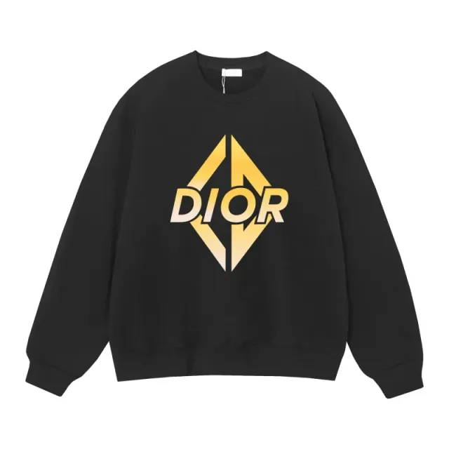 Dior Crewneck Sweatshirt Gold Logo