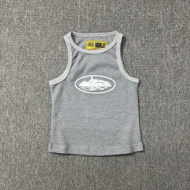 Corteiz Ribbed Tank Top City Logo