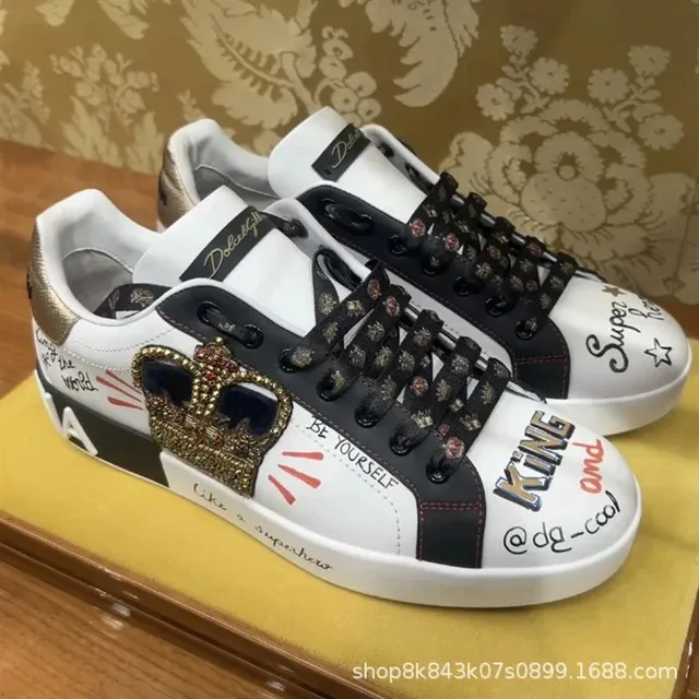 Dolce & Gabbana Sneaker Crown Embellished