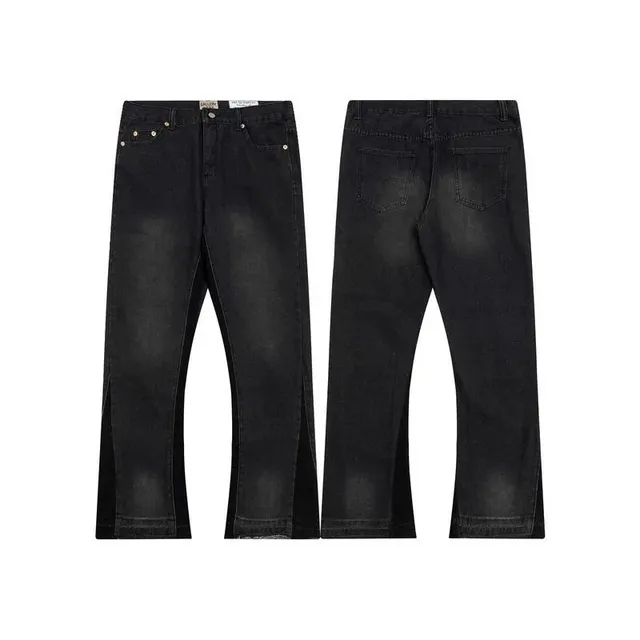 Levi's Flared Jeans Black Wash with Side Slits