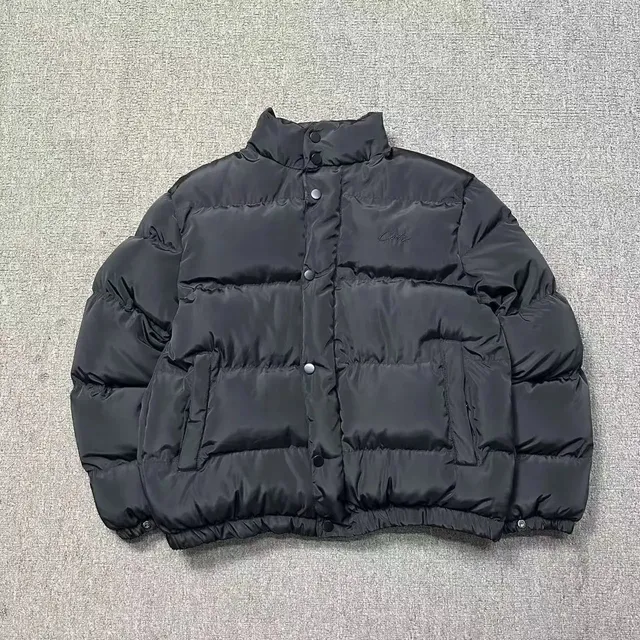 立领棉服-黑色黑标
