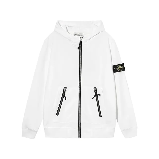 Stone Island Hooded Zip-Up Compass Patch