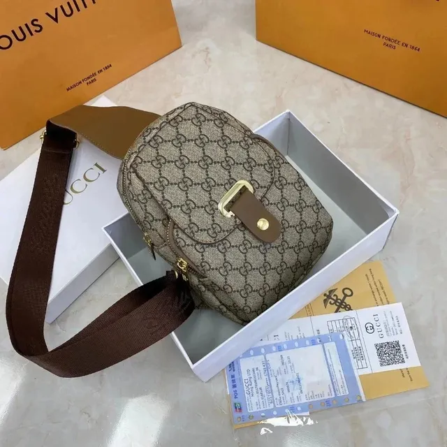 Gucci GG Marmont Mini Crossbody Monogram Canvas