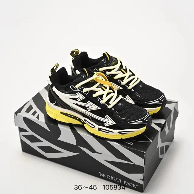 New Balance 2002R Black Yellow