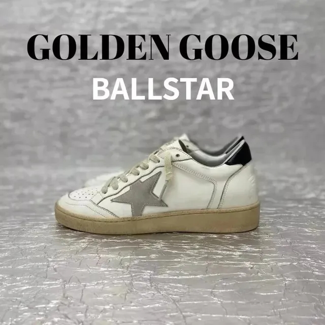 Golden Goose Ballstar White with Grey Star
