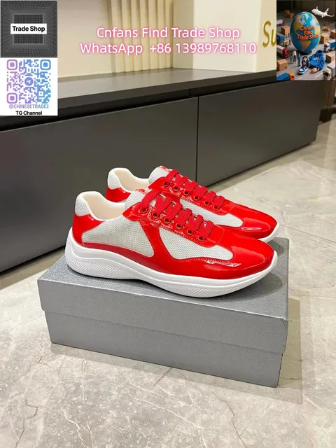 Prada Linea Rossa Glossy Red and White