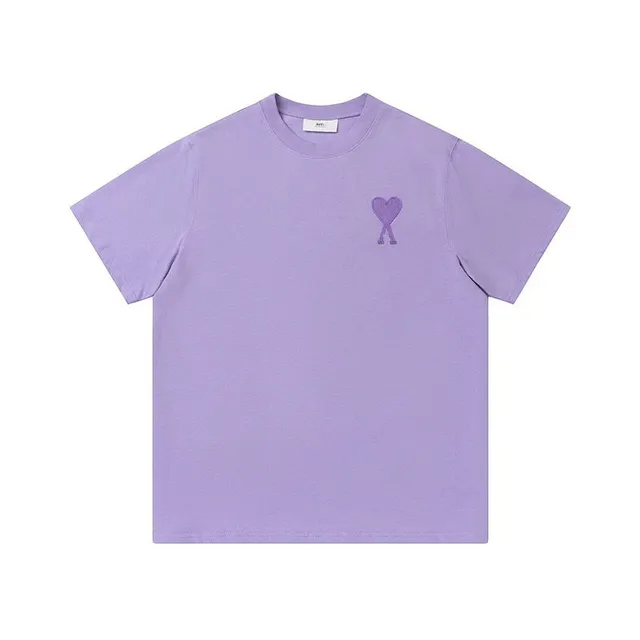 Amiri Heart Logo Tee Lavender