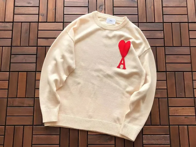 AMI Paris Knit Sweater Heart A Logo