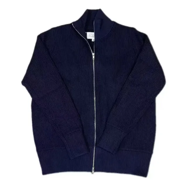 Maison Margiela Ribbed Zip-Up Sweater