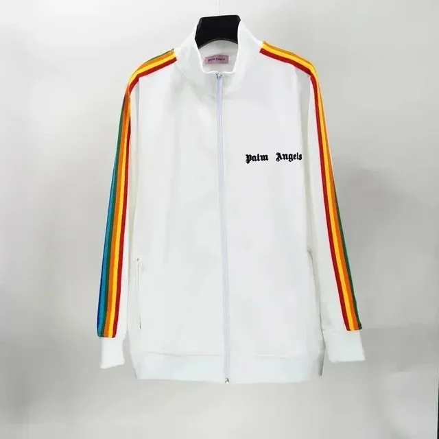 Palm Angels Track Jacket Rainbow Stripe