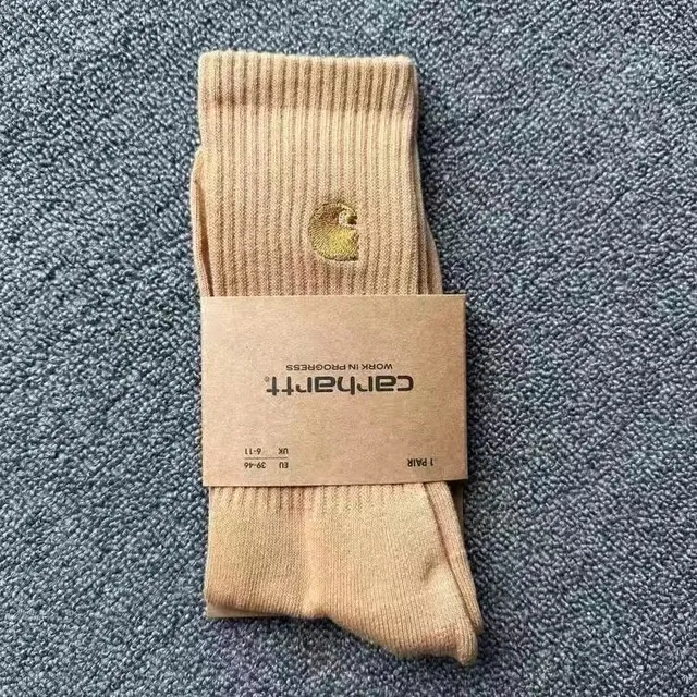Carhartt Ribbed Socks Gold Logo