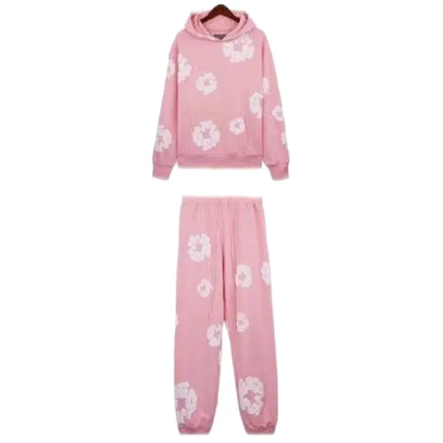 Denim Tears Hoodie and Joggers Set Floral Print