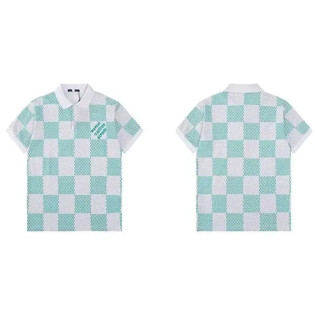Louis Vuitton Polo Shirt Checkerboard Mesh
