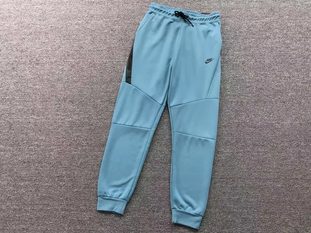 Nike Tech Fleece Joggers Light Blue with Black Panel