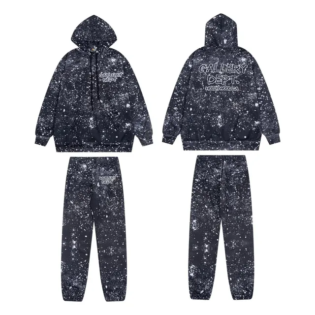 Gallery Dept. Hoodie and Joggers Set Splatter Print
