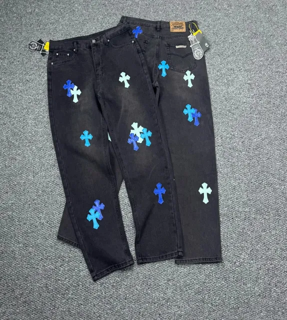 Chrome Hearts Cross Patch Jeans