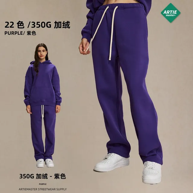 Artie Master 350G Fleece Joggers Purple