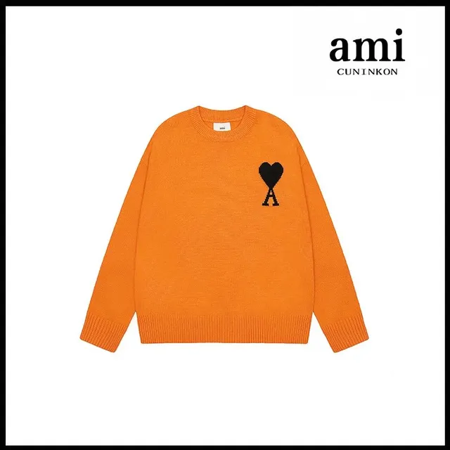 AMI Paris Knit Sweater Heart Logo