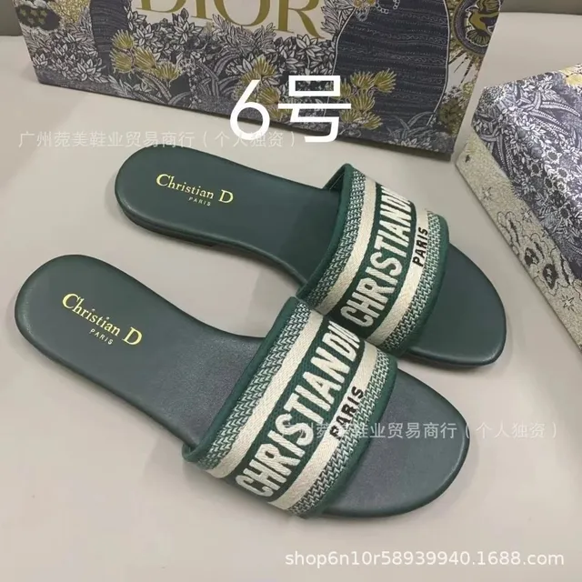 Dior Slide Sandal Logo Strap
