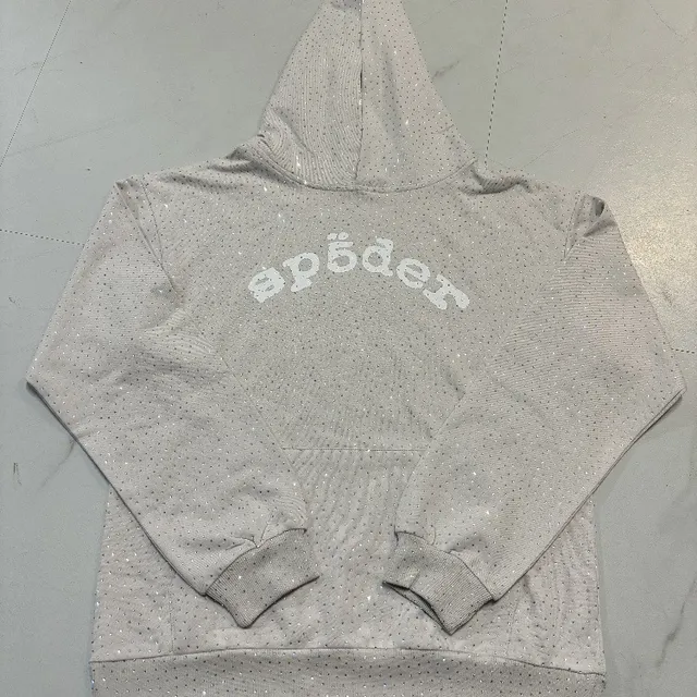 Sp5der Hooded Sweatshirt Crystal-Embellished