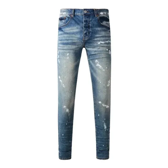 Slim Fit Jeans Paint-Splatter Wash