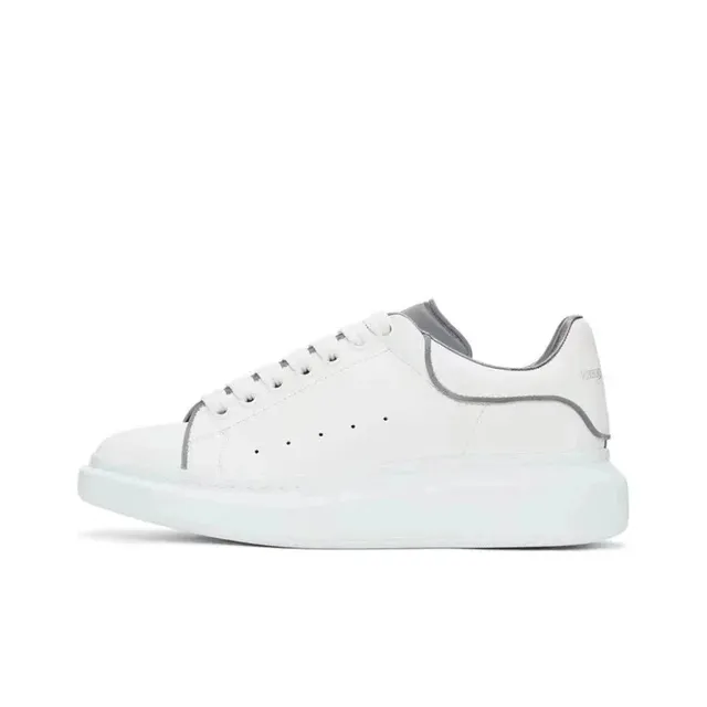Alexander McQueen Oversized Sneaker White with Grey Trim