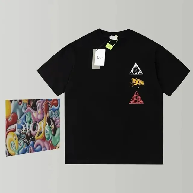 Graphic T-Shirt Bape x Dior Tri-Logo