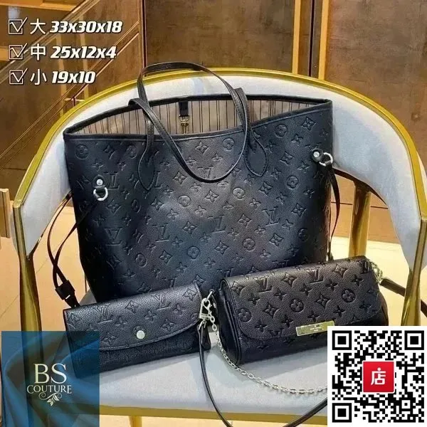 Louis Vuitton Neverfull Monogram Empreinte