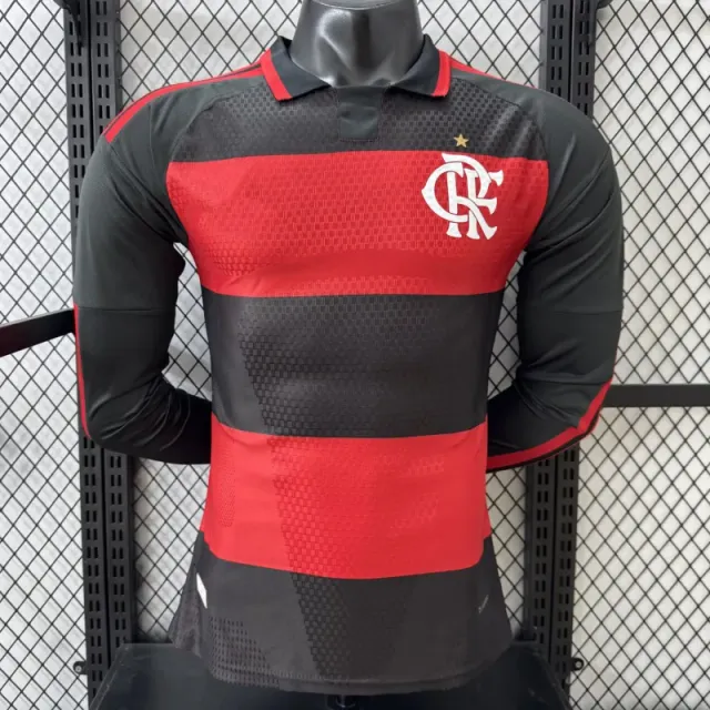 Adidas Flamengo Home Jersey 2024-25 Long Sleeve