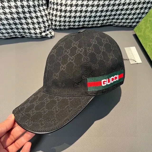 Gucci Baseball Cap GG Monogram Web Stripe