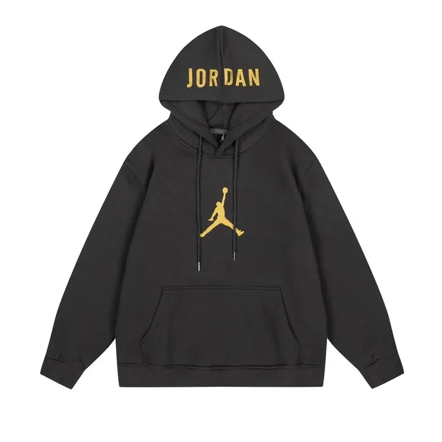 Jordan Hoodie Gold Jumpman Logo