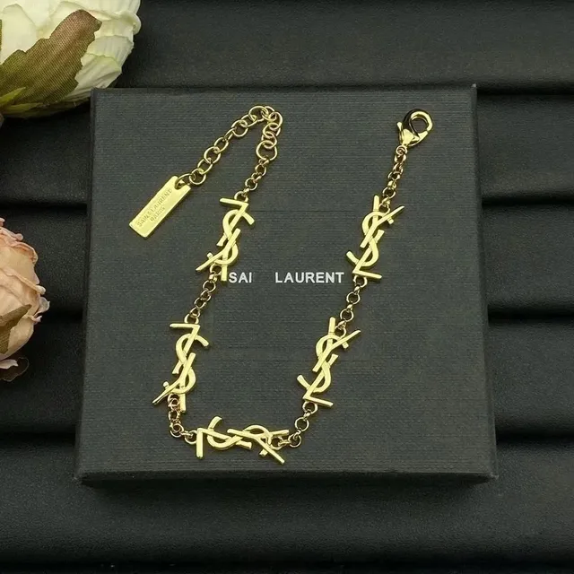 Saint Laurent Monogram Chain Bracelet