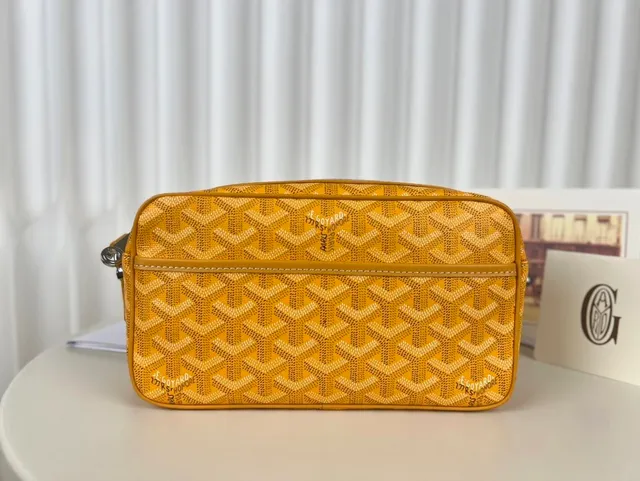 Goyard Saint Louis Yellow Goyardine Canvas