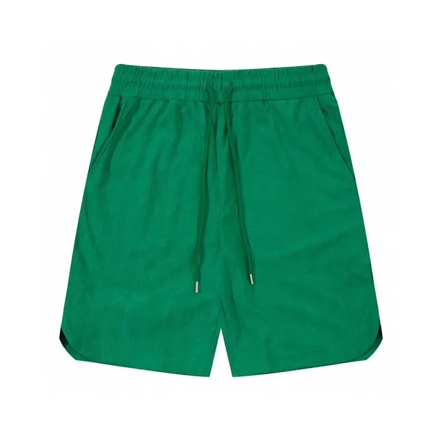 Drawstring Shorts Solid Green