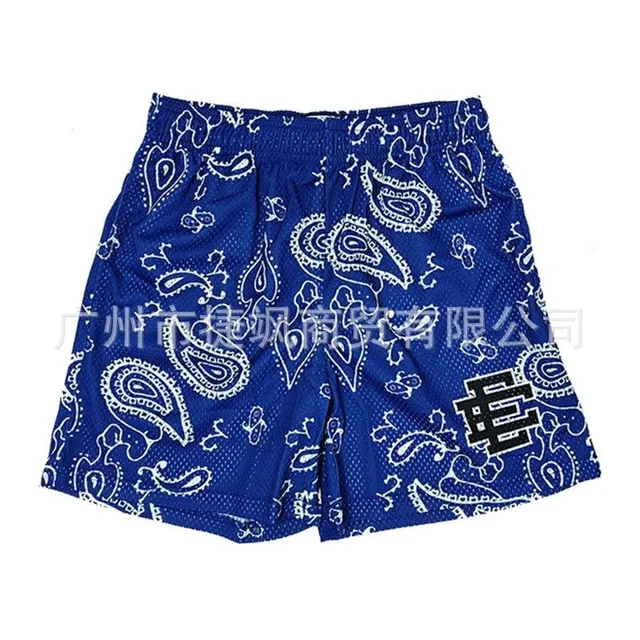 Eric Emanuel Mesh Shorts Paisley Print
