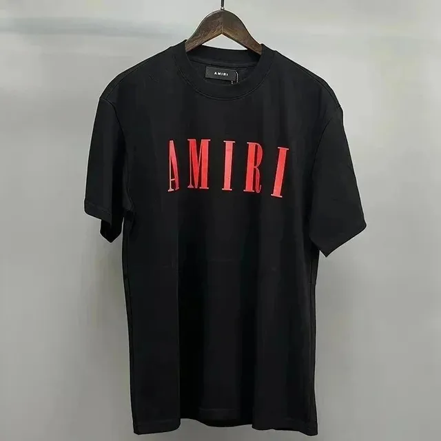 Amiri Logo Tee Bold Red Logo