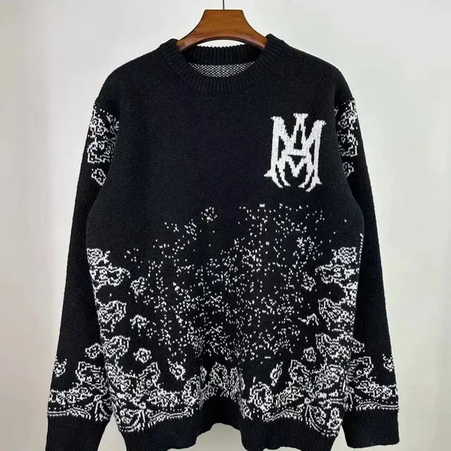 Chrome Hearts Knit Sweater Logo Intarsia