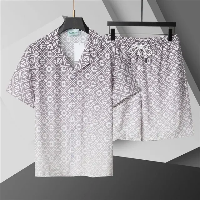 Casablanca Printed Short-Sleeve Shirt and Shorts Set