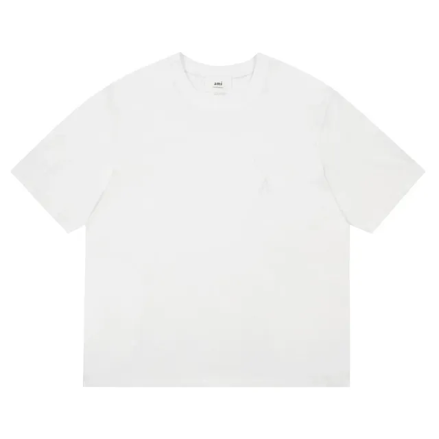 AMI Paris Logo T-Shirt Embroidered Heart
