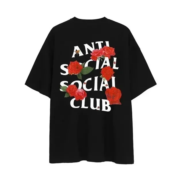 Anti Social Social Club t shirts Roses Print