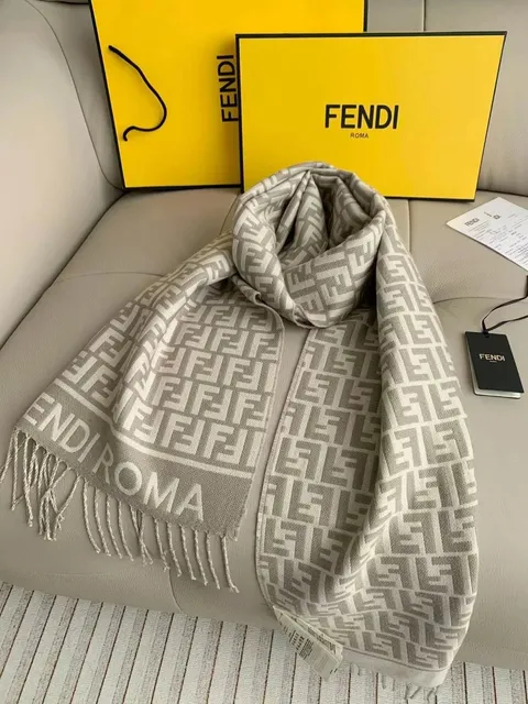 Fendi FF Logo Scarf Monogram Print