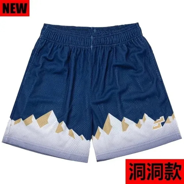 Mesh Shorts Mountain Print